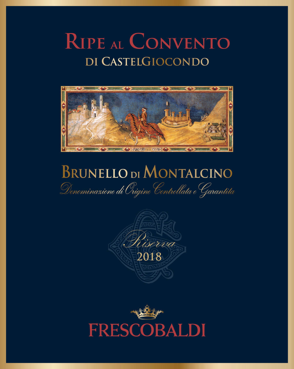 VERTICALE BRUNELLO DI MONTALCINO D.O.C.G. RISERVA 2013 - 2014 - 2015 - RIPE AL CONVENTO DI CASTEL GIOCONDO - FRESCOBALDI - 3 X 0,75 L IN CASSETTA LEGNO