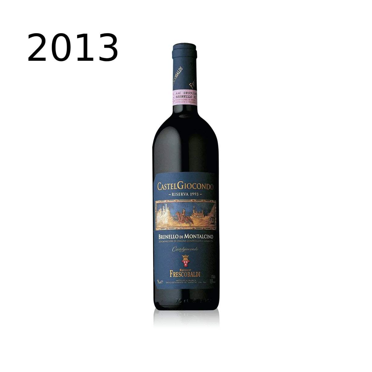 VERTICALE BRUNELLO DI MONTALCINO D.O.C.G. RISERVA 2013 - 2014 - 2015 - RIPE AL CONVENTO DI CASTEL GIOCONDO - FRESCOBALDI - 3 X 0,75 L IN CASSETTA LEGNO